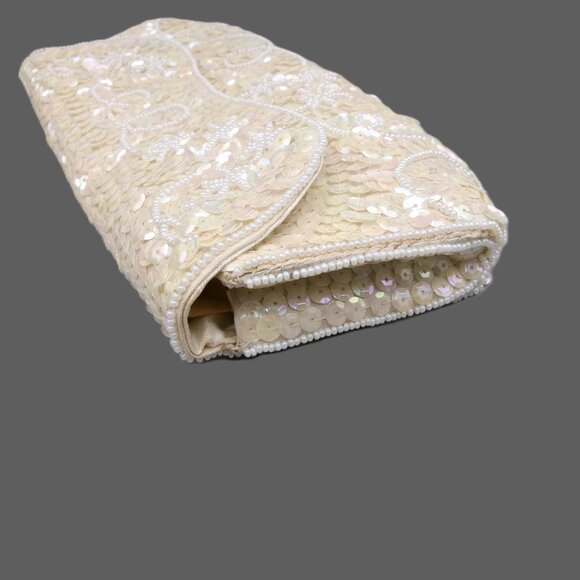 Vintage La Regale Sequin Beaded Evening Bag Clutch in Original Box, Japan - Picture 6 of 11